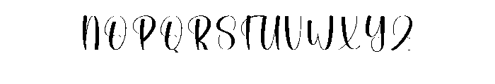 Behinding Font UPPERCASE