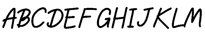 Bekaruna Font UPPERCASE