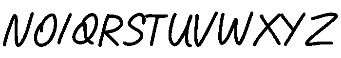 Bekaruna Font UPPERCASE
