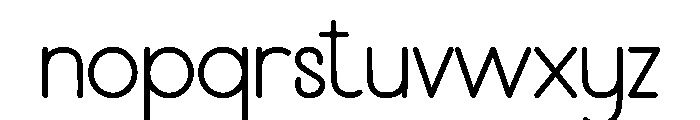 Bekind Sans Font LOWERCASE