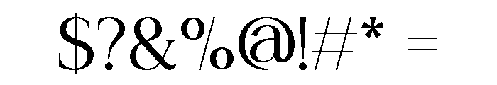 Bela Serfane Regular Font OTHER CHARS