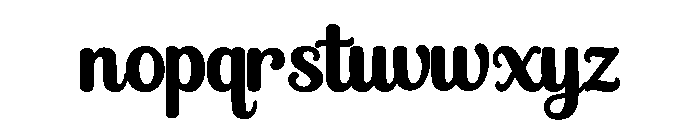 Belahgio Font LOWERCASE