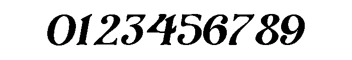 Belami Italic Font OTHER CHARS