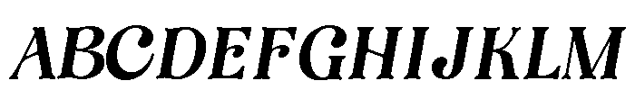 Belami Italic Font UPPERCASE