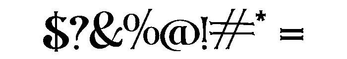 Belami Regular Font OTHER CHARS