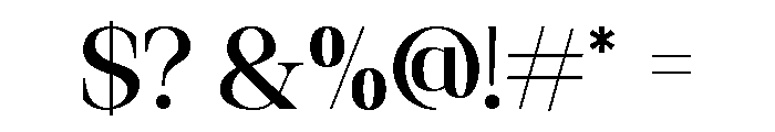 Belaroque Regular Font OTHER CHARS
