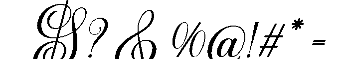 Belastia Calligraphy Regular Font OTHER CHARS