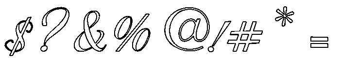 BelavenirScript Font OTHER CHARS