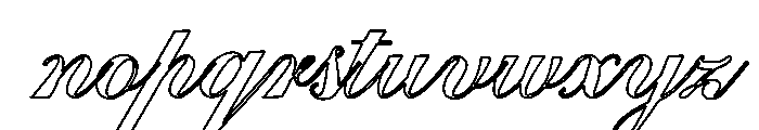 BelavenirScript Font LOWERCASE
