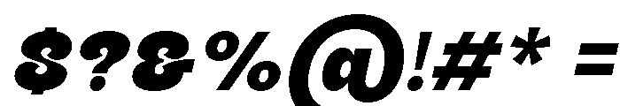 Belfras Italic Font OTHER CHARS