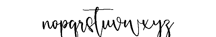 Belgia Signature Font LOWERCASE