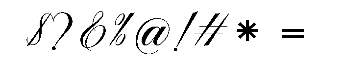 BelgiaCalligraphy Font OTHER CHARS