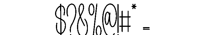 Belgian Signature Font OTHER CHARS
