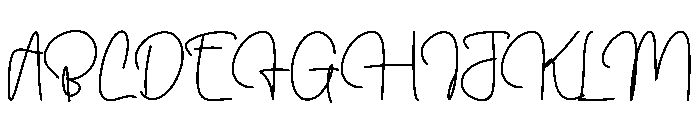 Belgian Signature Font UPPERCASE