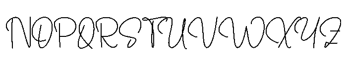 Belgian Signature Font UPPERCASE