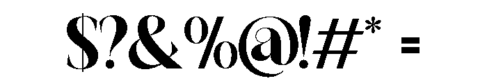 Belgina Regular Font OTHER CHARS