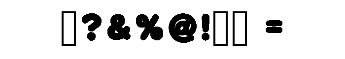 Believe Regular Font OTHER CHARS