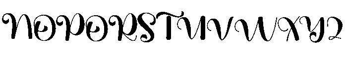 Beliving Delighting Font UPPERCASE