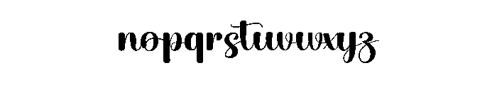 Beliving Delighting Font LOWERCASE
