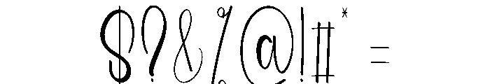 Bellacute Font OTHER CHARS