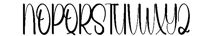 Bellacute Font UPPERCASE