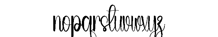 Bellacute Font LOWERCASE