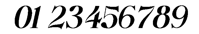 Bellanova Italic Font OTHER CHARS