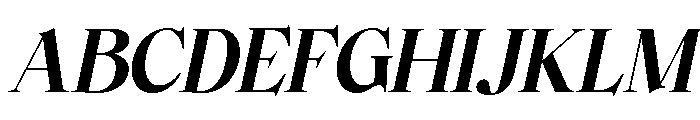 Bellanova Italic Font UPPERCASE