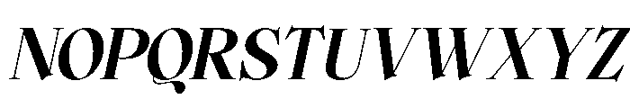 Bellanova Italic Font UPPERCASE