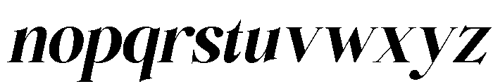Bellanova Italic Font LOWERCASE
