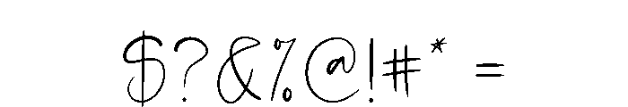 Bellanova Regular Font OTHER CHARS