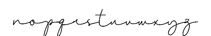 Bellashop Font LOWERCASE