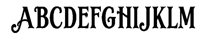 Bellavorn Font UPPERCASE