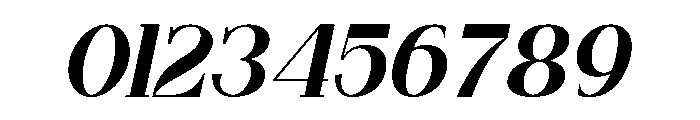 Belleva Italic Font OTHER CHARS