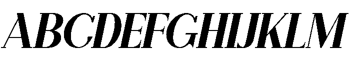 Belleva Italic Font UPPERCASE