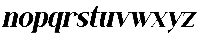 Belleva Italic Font LOWERCASE