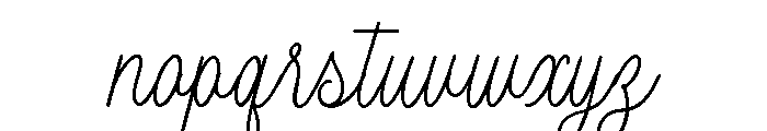 Bellevines Font LOWERCASE