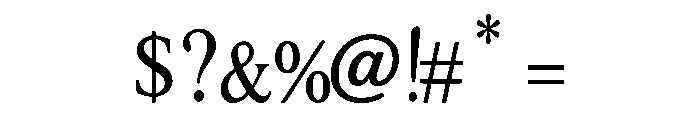 Bellmora Regular Font OTHER CHARS