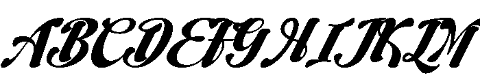 Bello Curve Italic Font UPPERCASE