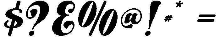 Bello Curve Font OTHER CHARS