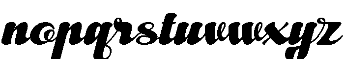 Bello Curve Font LOWERCASE