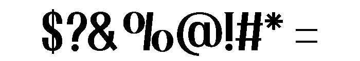 Bells Regular Font OTHER CHARS