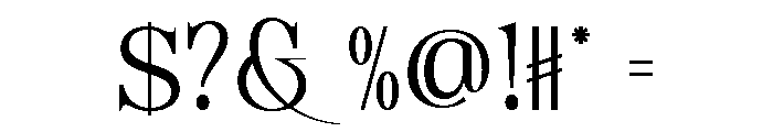 Belmora Regular Font OTHER CHARS