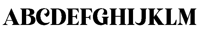 Belove Roxenia Regular Font UPPERCASE