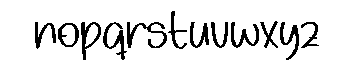 Beloved Barbie Font LOWERCASE