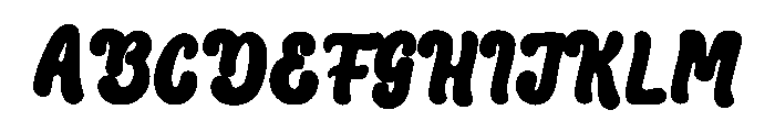 Beloved Holiday Font UPPERCASE