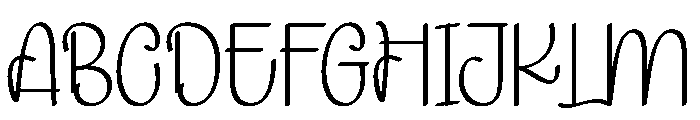 Beloved Kayla Regular Font UPPERCASE