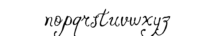 Beloved Place Script Font LOWERCASE