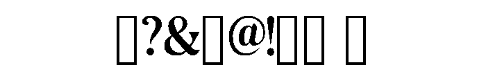 Belovia Regular Font OTHER CHARS