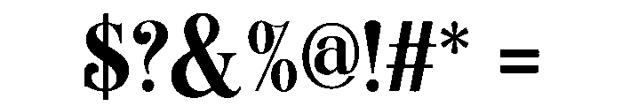 Belstera Font OTHER CHARS